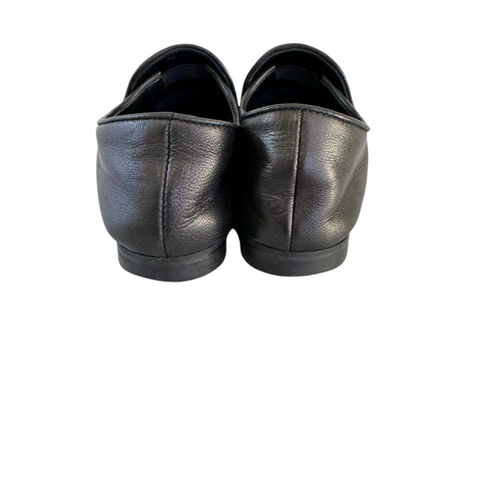 Aquatalia Black Leather Tassel Loafers Flats Women’s Size 8 Made in Italy - Picture 4 of 9